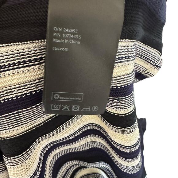 COS Women's Knit Tank Blue White Sleeveless Blouse Women's Size Small NWT - Picture 6 of 8